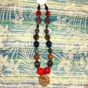 Beautiful Multicolor Ceramic Bohemian Necklace